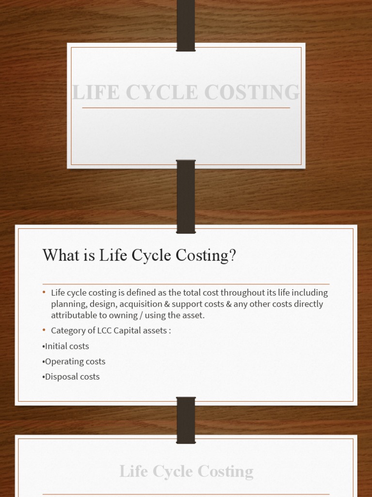 Life Cycle Costing | PDF | Life Cycle Assessment | Cost