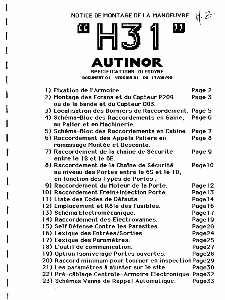 H31 Oleodyne | PDF | Électrotechnique | Électricité