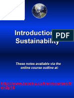 Intro to Sustainability