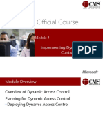 Microsoft Official Course: Implementing Dynamic Access Control