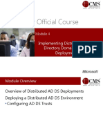 Microsoft Official Course: Implementing Distributed Active Directory Domain Services Deployments