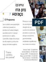 Flyer objetivo Corra pro Abraço