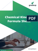 Chemical Kinetics Formula Sheet