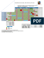 CALENDARIZACIÓN 2022