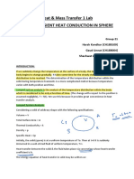 Heat & Mass Transfer 1 Lab Exp 1: Transient Heat Conduction in Sphere