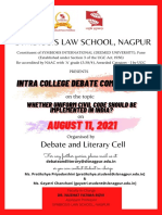 Intra College Debate Competition