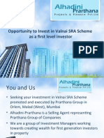 Opportunity To Invest in Valnai SRA Scheme As A First Level Investor
