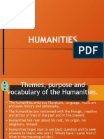 Humanities Gen. Overview