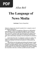 Download The Language of News Media by Allan Bell by sbnwlr SN57002021 doc pdf