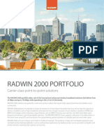 Radwin 2000 Portfolio: Carrier-Class Point-To-Point Solutions