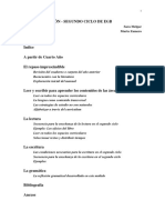 Alfabetización en el segundo ciclo de EGB