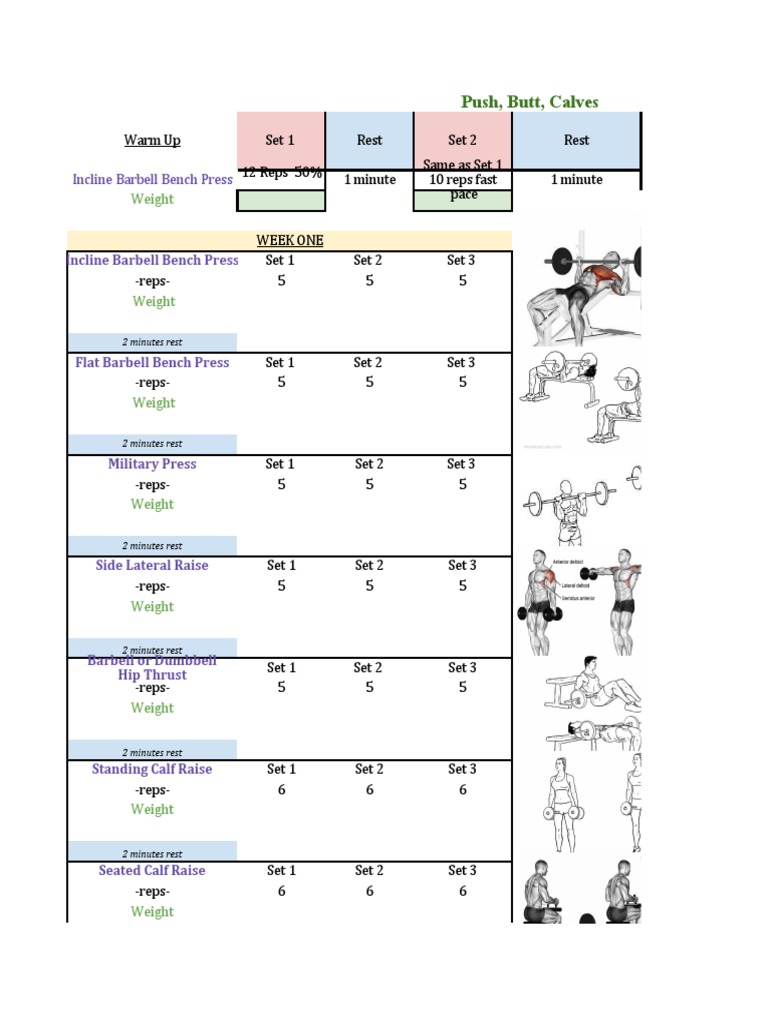 TLS Workout Program Template PDF Weight Training Individual Sports