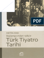 Metin and - Başlangıçtan 1983e Türk Tiyatro Tarihi