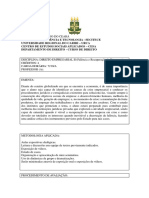 DI208 Direito Empresarial II - Falência e Recuperação de Empresas