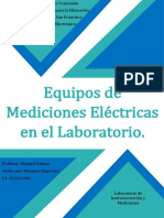 Equipos de Mediciones electricas en el Laboratorio