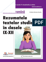 Sample Rezumate X-XII