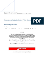 Transmission Hydraulic Control Valve - Disassemble