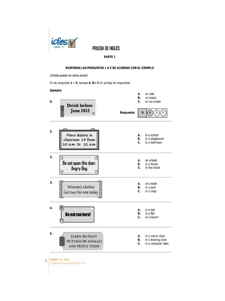 Ingles Icfes | PDF