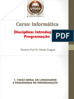 Aula 1 - Paradigmas de Programação - 2020