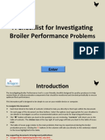 A Checklist For Inves2ga2ng Broiler Performance: Problems