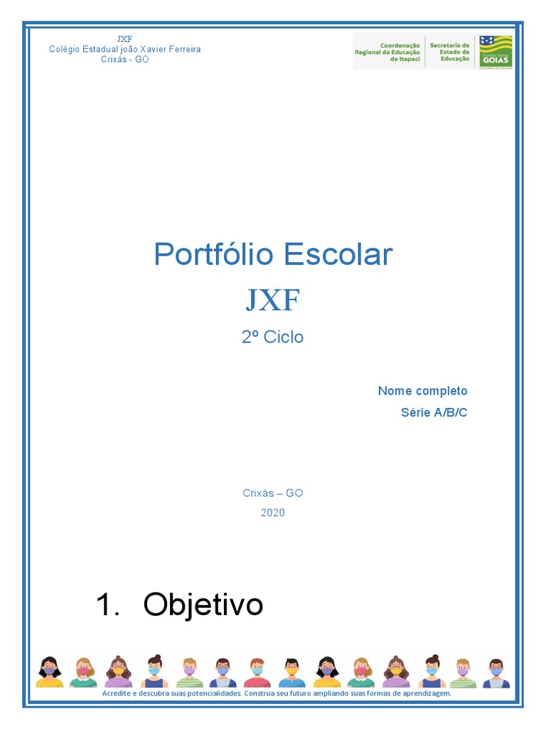 Modelo de Portfólio Escolar | PDF | Aprendizado | Escolas