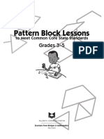 Pattern Block Lessons: Grades 3-5