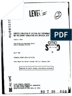 Scomputer Simulation of Ejection Seat Performance: I I and Preliminary Correlation With Empirical Data