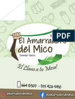 Menú Amarradero