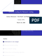 Iterative Coding For Network Coding