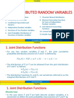 Jointly Distributed Random Variables: 1st Semester 2022