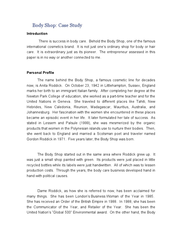 Entrepreneurship case study example image