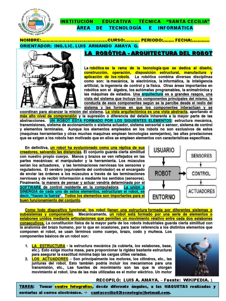 Fundamentos de la Robótica | PDF | Robot | Robótica