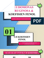 Mikrobiologi Kelompok 5 - Uji Koefisien Fenol Dan Pseudomonas Aeruginosa (Amanda Sofa Dan Regina Aprillia - XI FR)