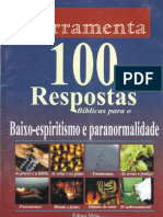 100 Respostas Bíblicas Para Baixo Espiritismo e Paranormalidade - Édino Melo - P.S.B