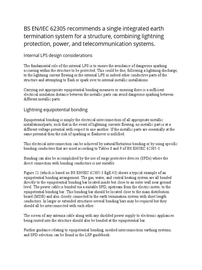 Bs En Iec 62305 Lightning Protection Standard – MNQJCP