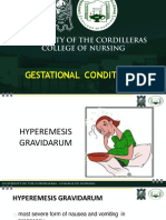 Gestational Conditions