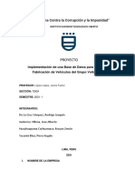 Proyecto: "Año de La Lucha Contra La Corrupción y La Impunidad"