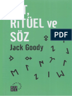 Jack Goody Mit Ritüel Ve Söz Küre Yayınları