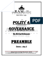 Polity & Governance: by M.Karthikeyan