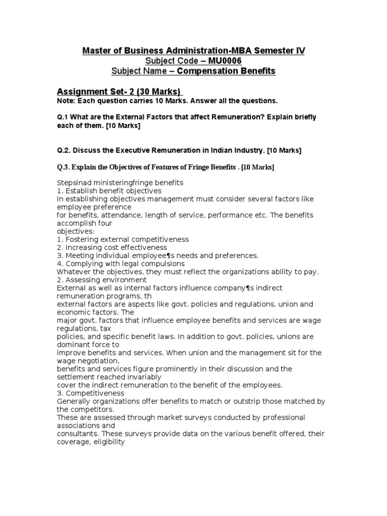 Mu0006 Set 2 | PDF | Business