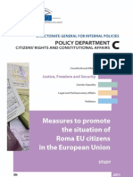 Measures to Promote the Situation of Roma EU Citizens in the EU