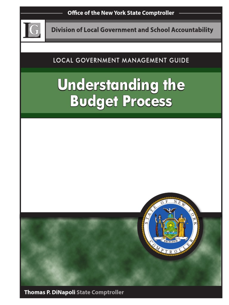 Understanding The Budget Process Local Government Management Guide
