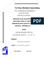 Propuesta de Un Vertedor Adicional para La Central Hidroeléctrica Adolfo López Mateos, El Infiernillo