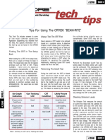 Tips For Using The CR7000 "BEAM-RITE": Always Test The CRT First