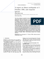A Report On Dinar Earthquake of 1 October 1995, and Response Spectra - Çatal, H.H. - 1997