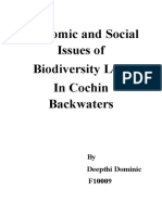 Causes For Biodiversity Loss in Cochin Backwaters