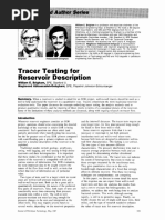 Tracer Testing For Reservoir Description