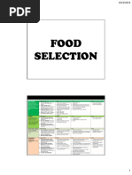 Food Selection