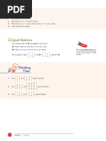 Thinking Time: Equal Matrices