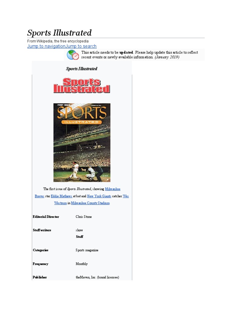 Sports Illustrated PDF Sports